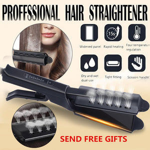 Ceramic Tourmaline Ionic Flat Iron Hair Straightener