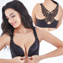 Load image into Gallery viewer, Butterfly Wireless Front Closure Functional Push Up Bra